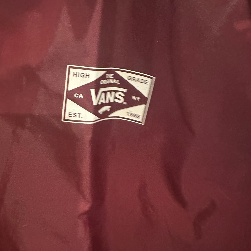 Vans Maroon Coach Jacket